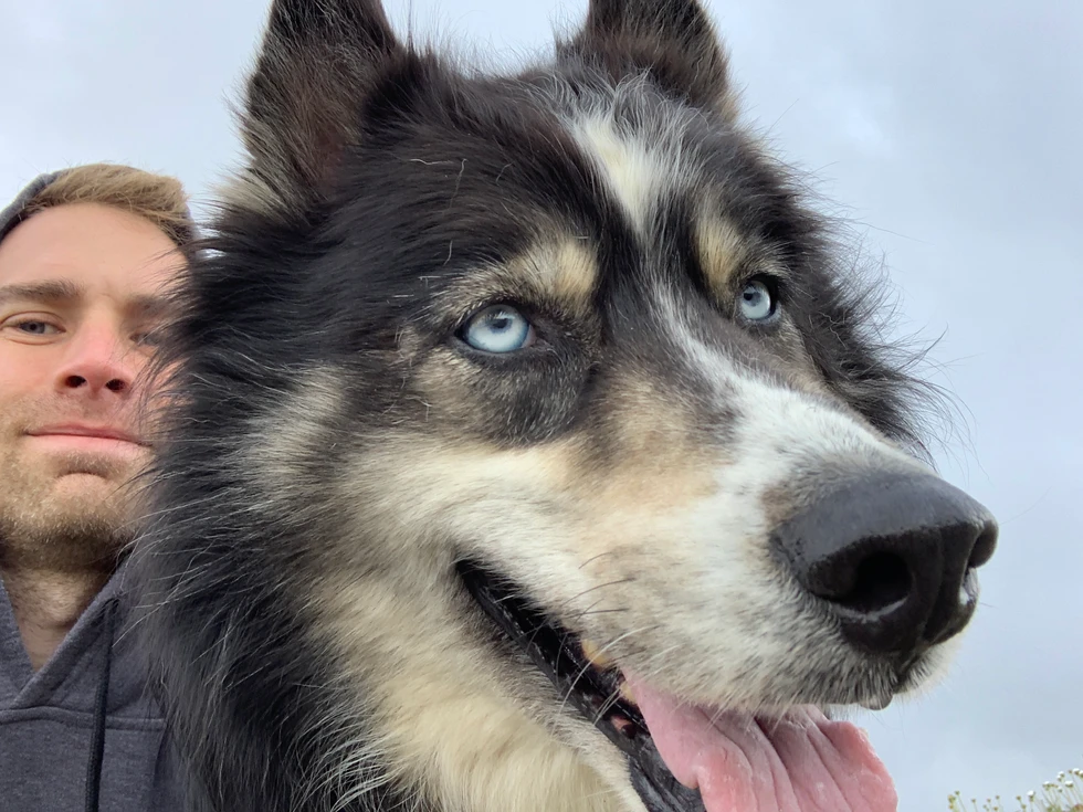 Stud and me at Glacier National Park